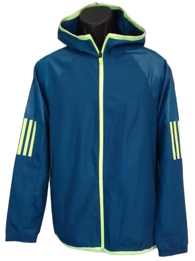 Men’s adidas Sport 2 Street Windbreaker Hooded Jacket Lightweight Full Zip NWT
