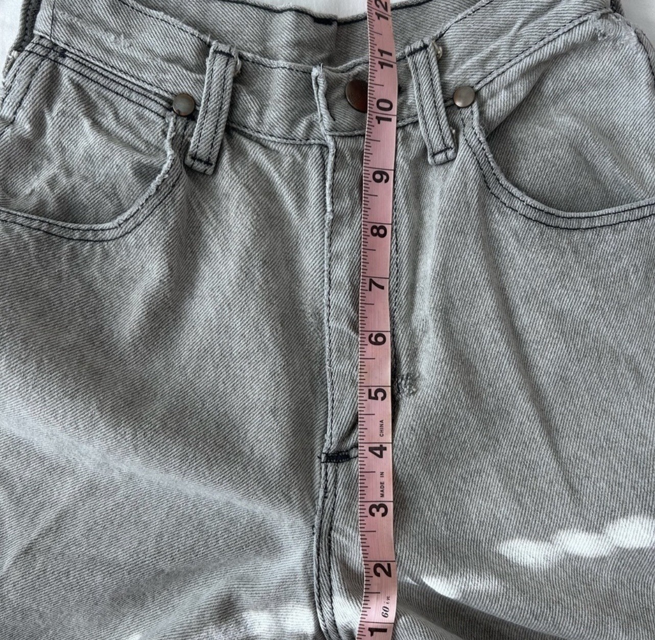 Wrangler Cowboy Cut Gray Light Wash Straight Leg Jeans Regular Fit 5-Pocket
