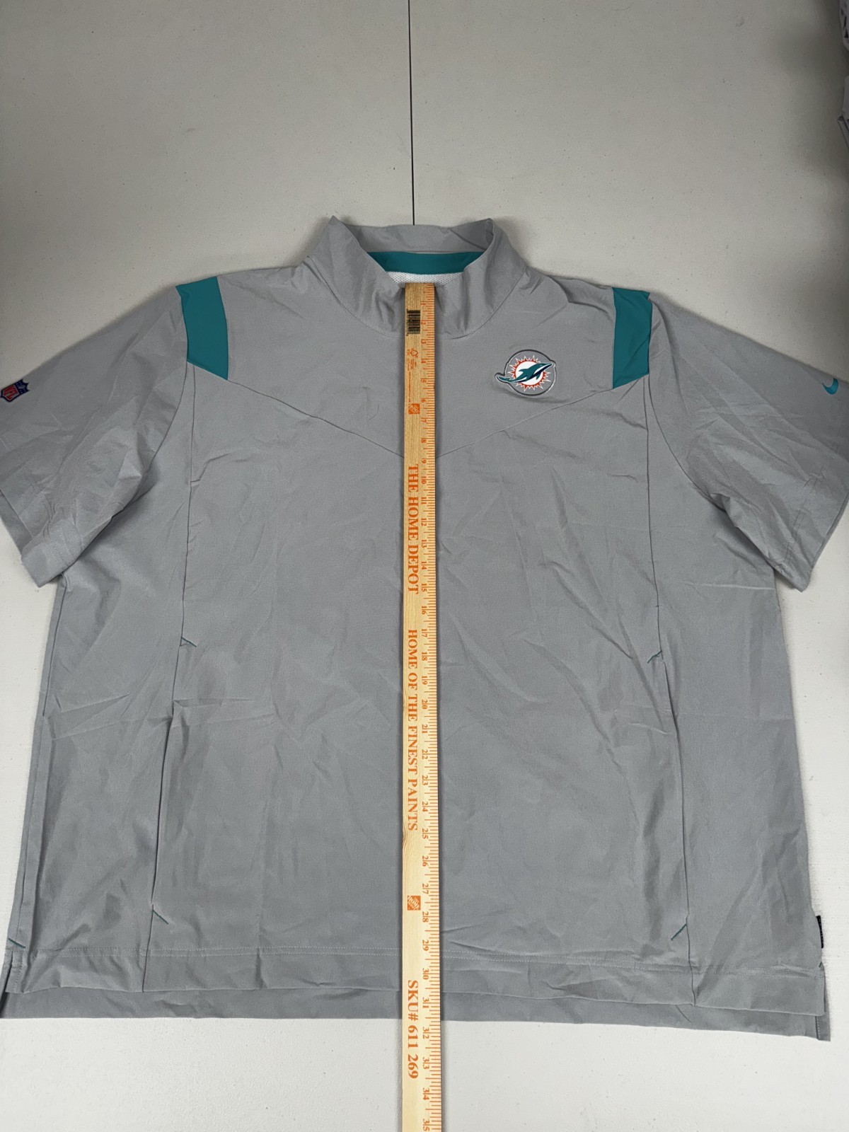 Nike Miami Dolphins 1/4 Zip Coaches Jacket On Field Apparel Pick Size M-4XL