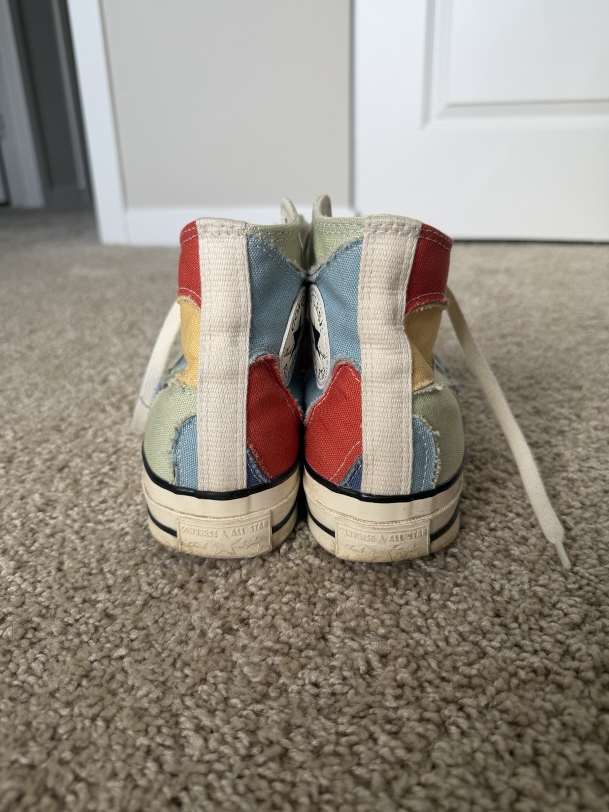 Converse Chuck 70 High Top Crafted Patchwork Olive Aura/Worn Blue A03292C 2022