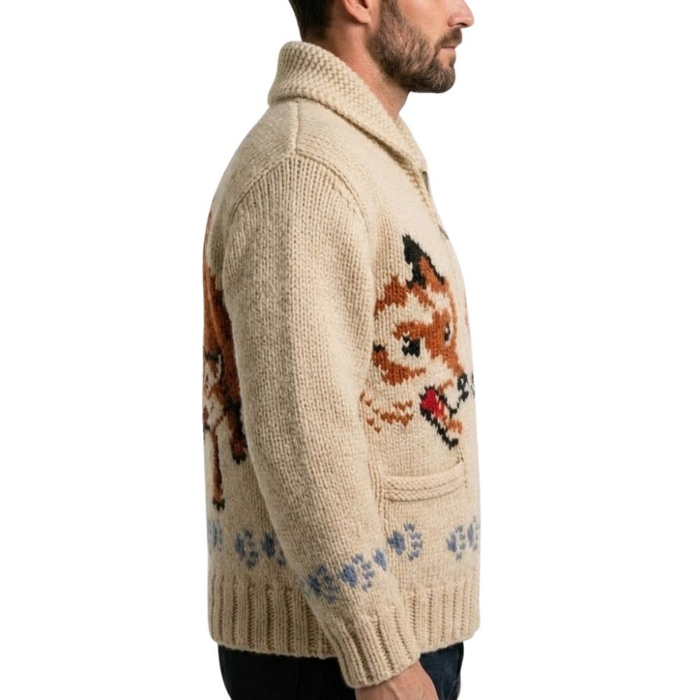 Ryan Gosling Wolf Cardigan Project Hail Mary Ryland Grace Knitted Sweater