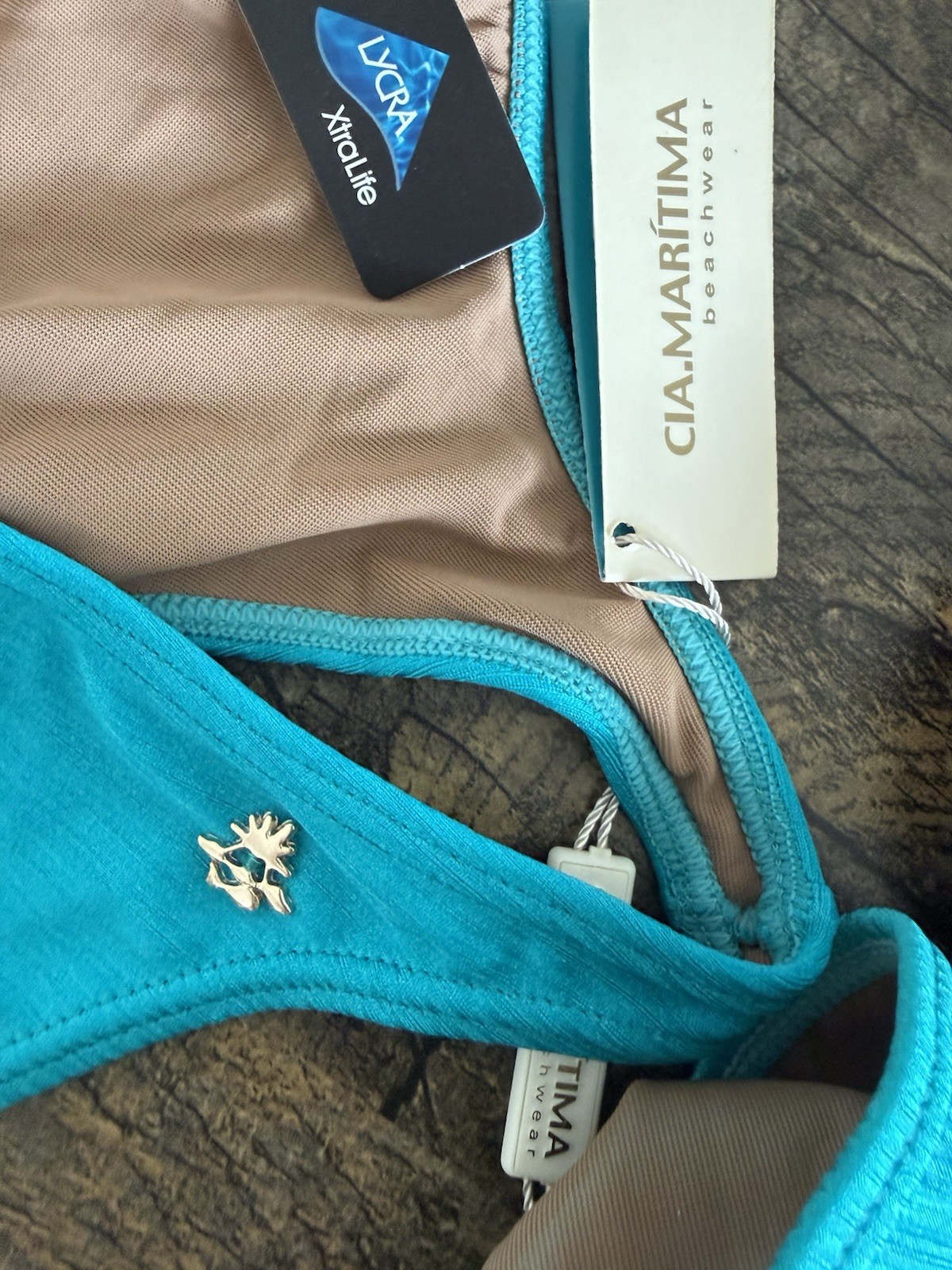 cia maritima swimwearn Turquoise One Piece Swimsuit M, L, XL Or Medium