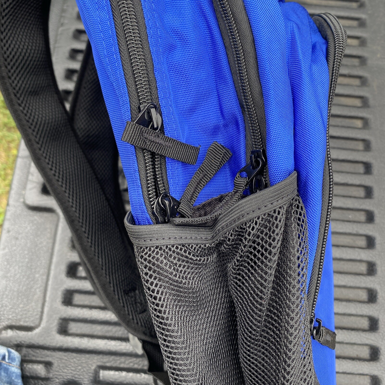 Sea World Backpack Official Orlando Large Blue Black Multiple Pockets Zipper NWT