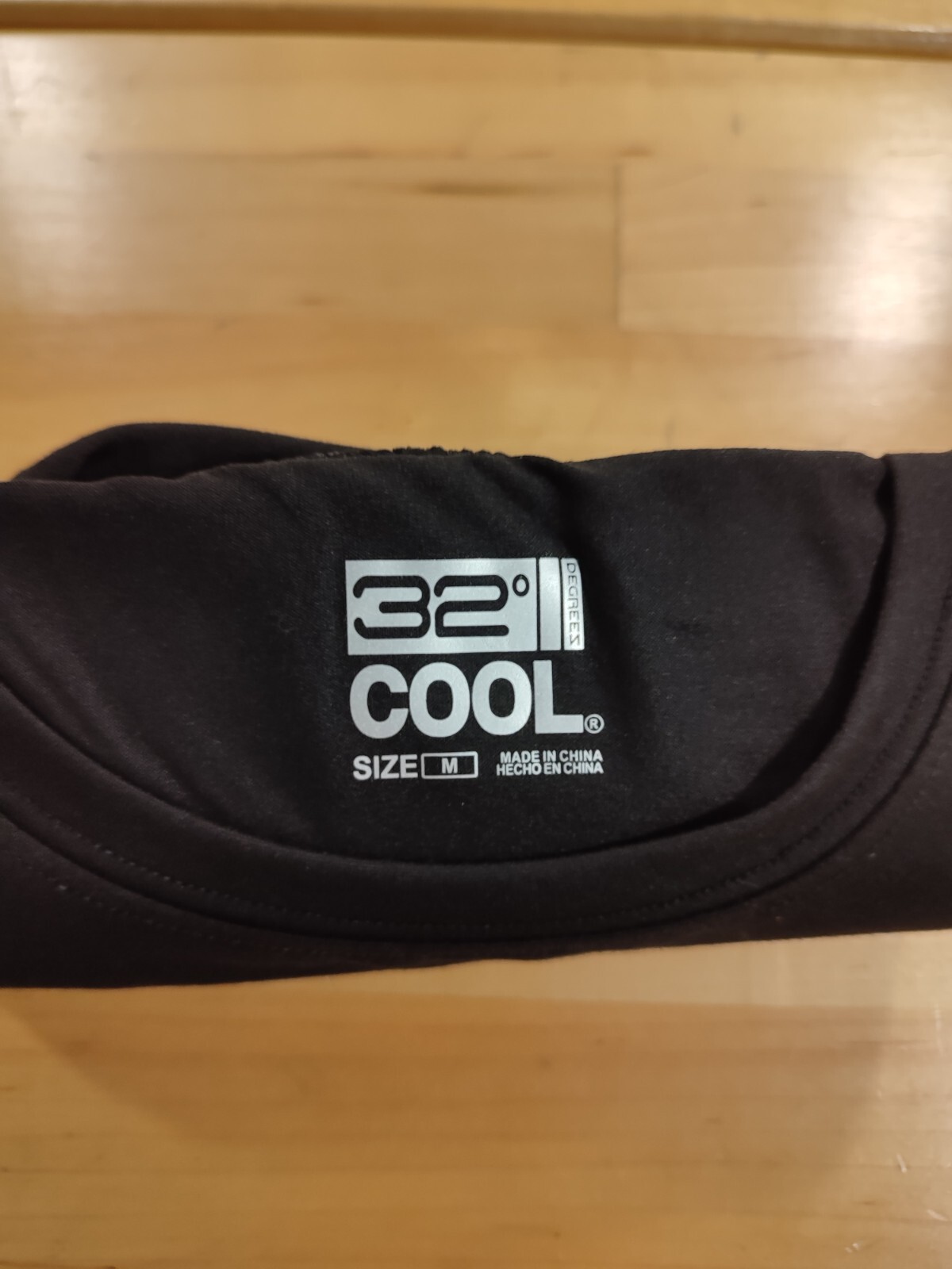 NWOT 2 Pack 32 Degrees Cool Short Sleeve Crew Neck Breathable TShirt Black Med.