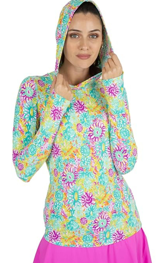 NWT IBKUL Golf Tennis Top Pullover Shirt XS S M Longsleeve Hoodie H2