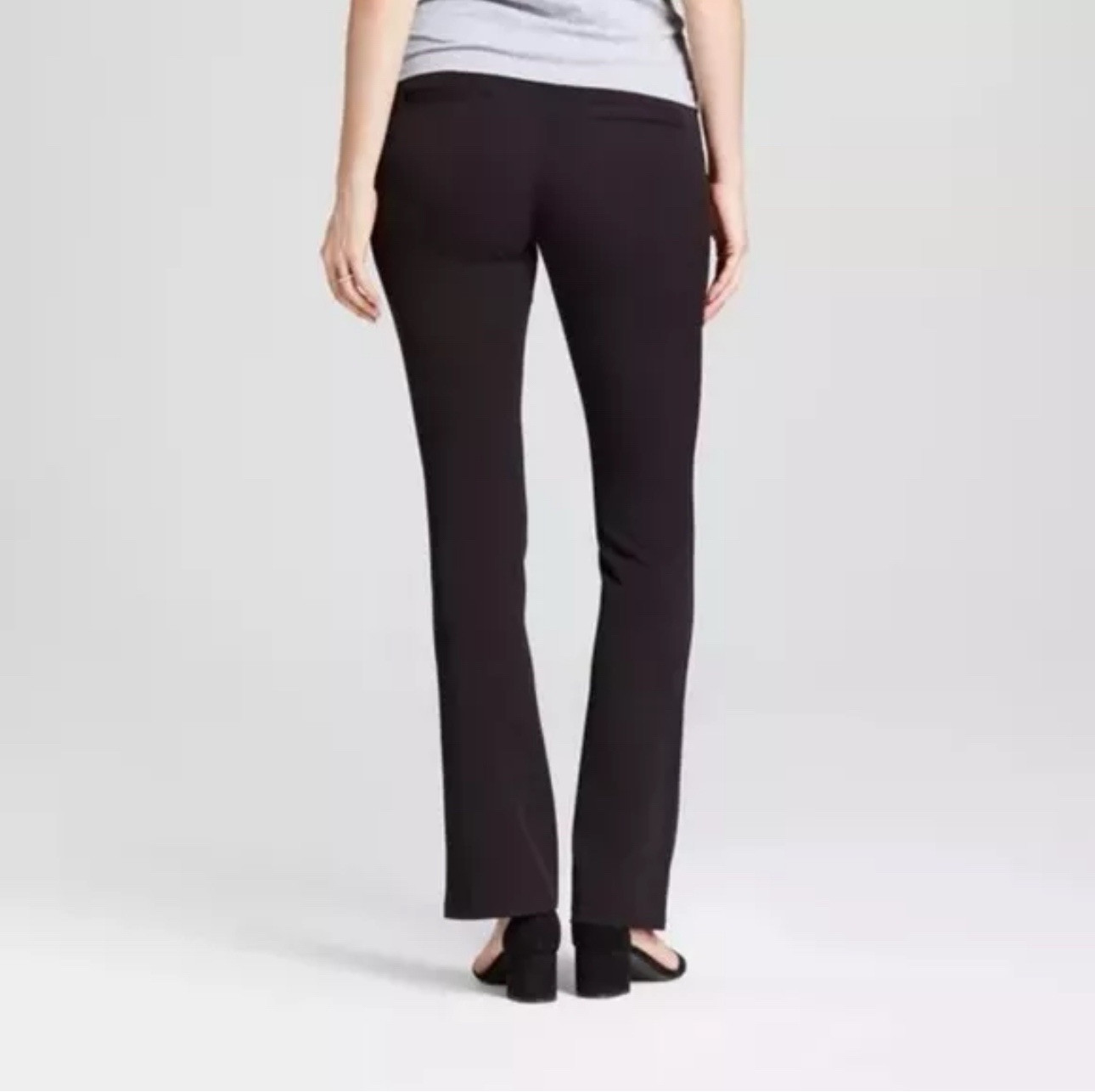 Isabel Maternity Crossover Panel Ponte Pants Ebony size 0,2,4,6,8,10,12,14,16,18