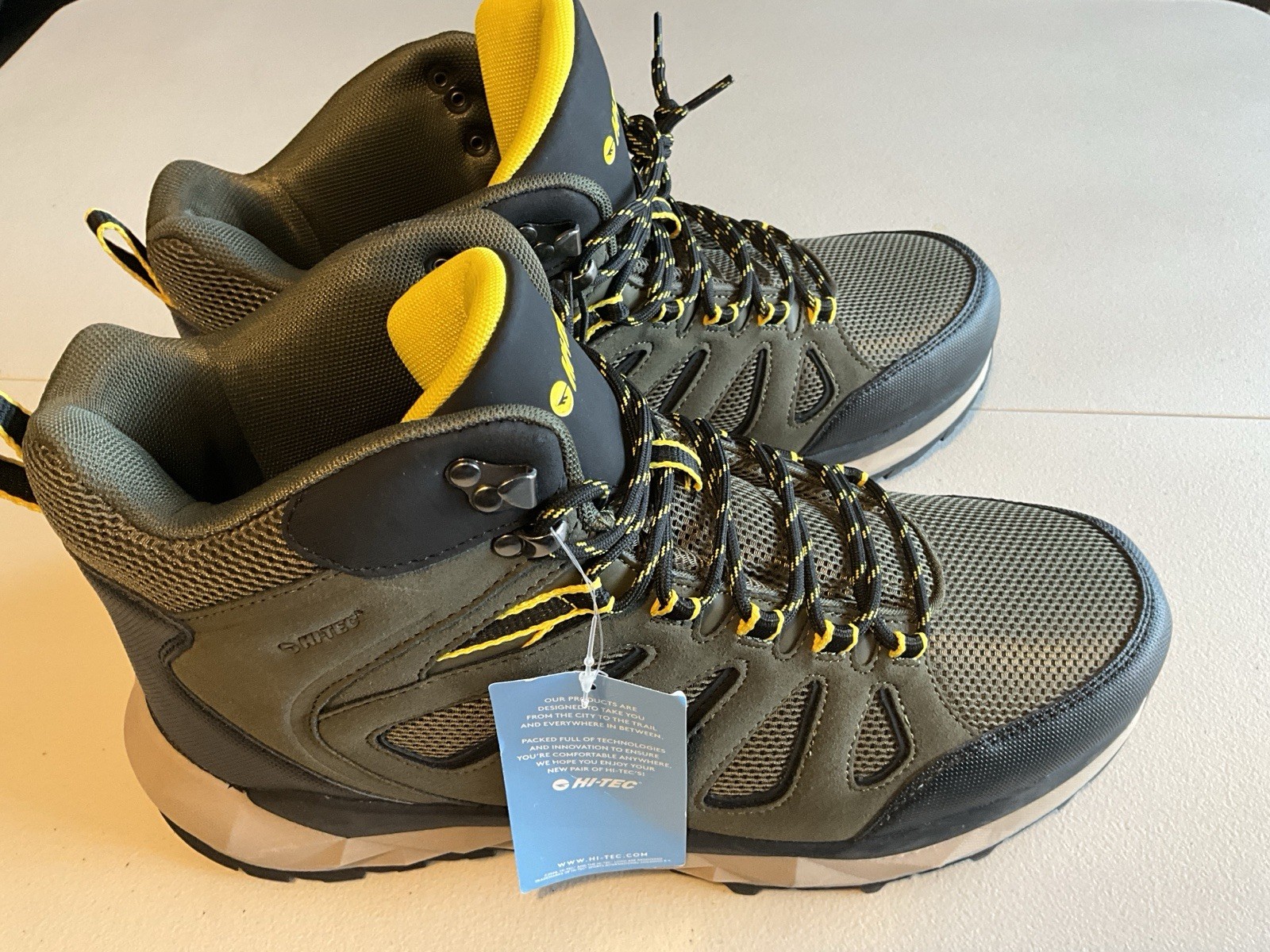 HI-TECH Valley Geo Mid Hiking Boots CH80293M-GBY Men’s Size 13M