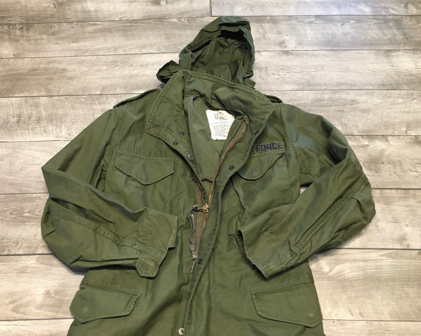 Winfield Mfg US Army Air Force Cold Weather Jacket Size XSmall OG-107 Field Vtg