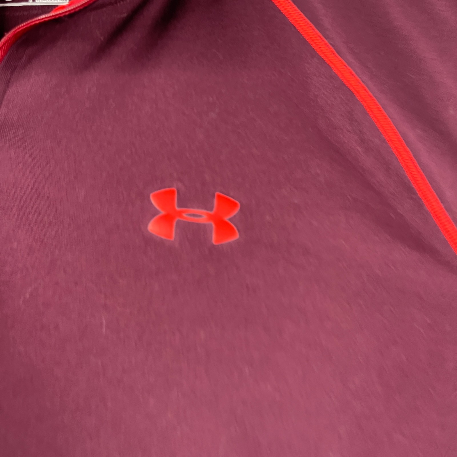 Under Armour Heatgear 1/2 ZIp Lightweight Shirt Long Sleeve Mens XL