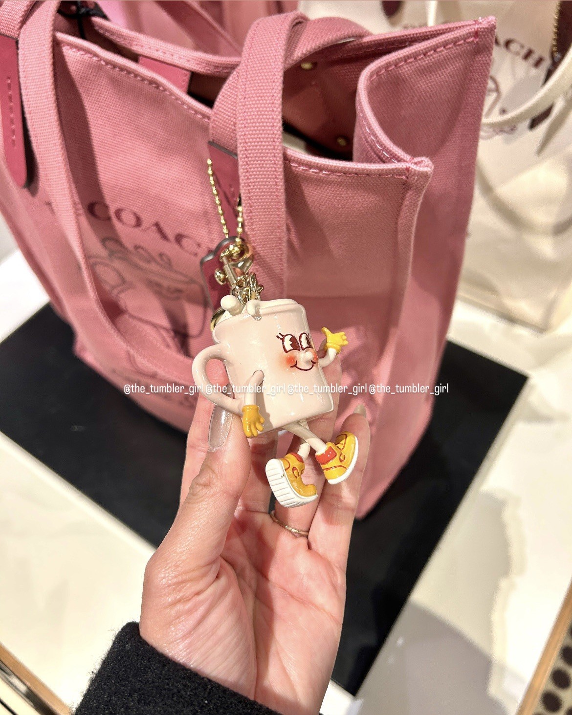 Coach Coffee Shop Lil Miss Jo Keychain