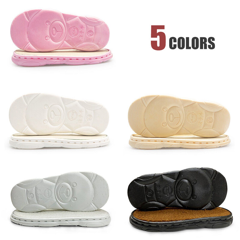 2-8 years EVA Rubber Hooks Soles Non-slip Cute Bear Bottom Hand-knitted DIY Gift