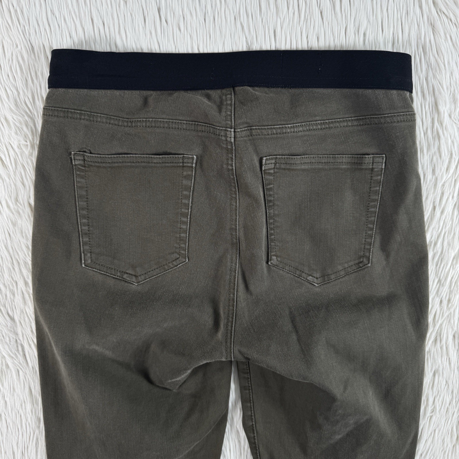Gap 1969 Olive Green Resolution High-Rise Pull-On Legging Denim Jeans Women’s 30