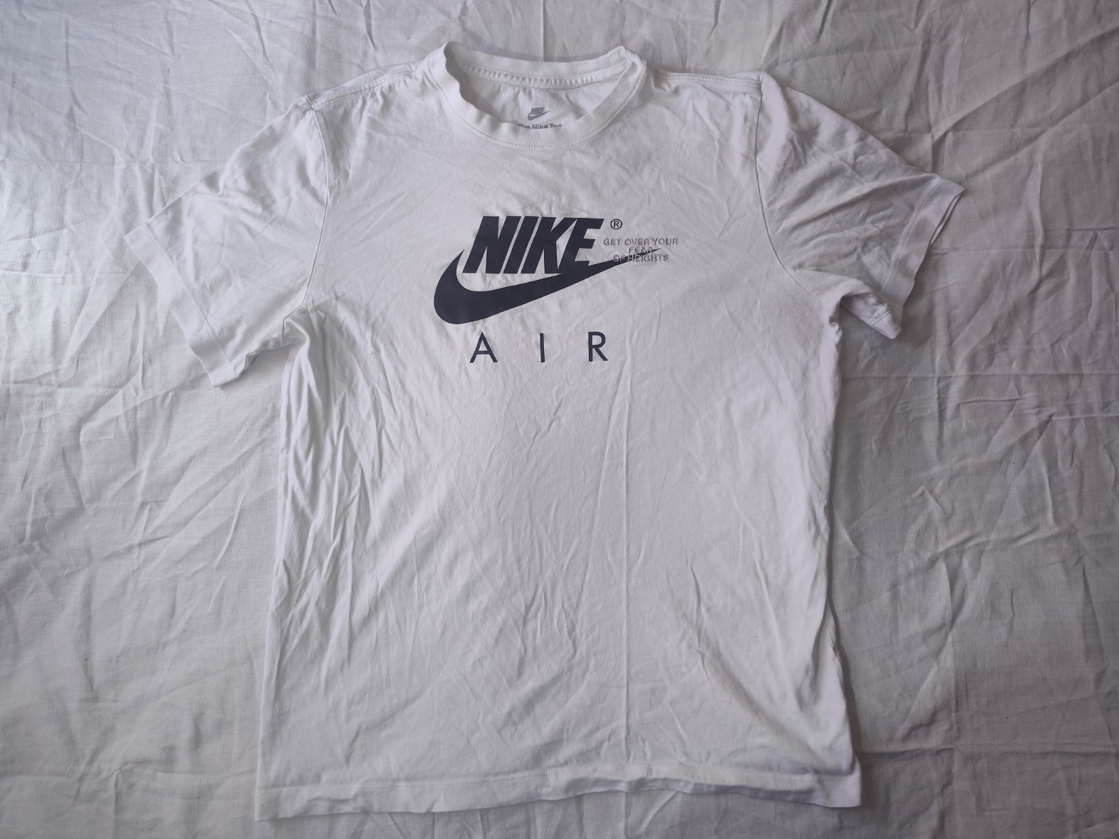 Nike Men’s T-Shirt Athletic Logo Swoosh Printed Active Short Sleeve Tee L