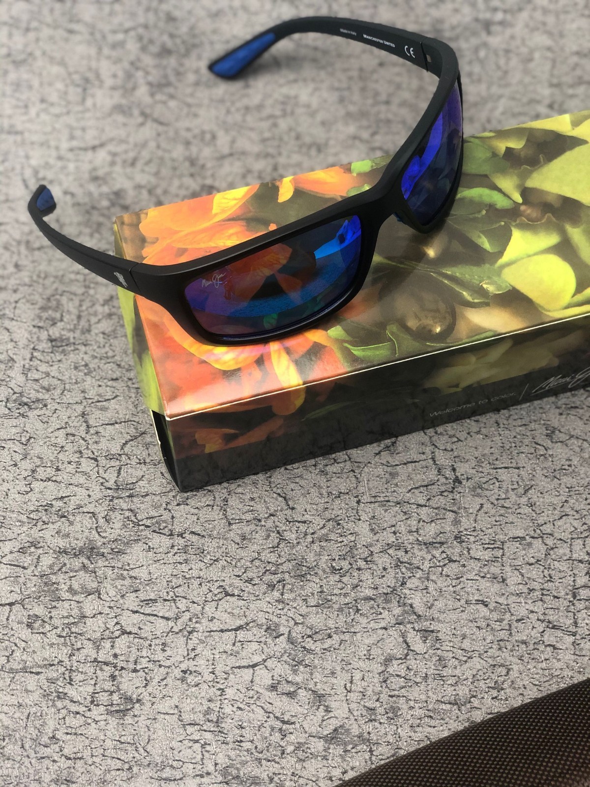 Maui Jim Blue Matte Gray Sunglasses B766