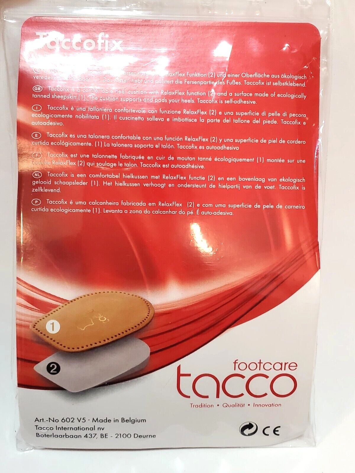 Tacco TACCOFIX 602 Rubber Leather Heel Cushion Pick a size Sm, Med, Large, XL