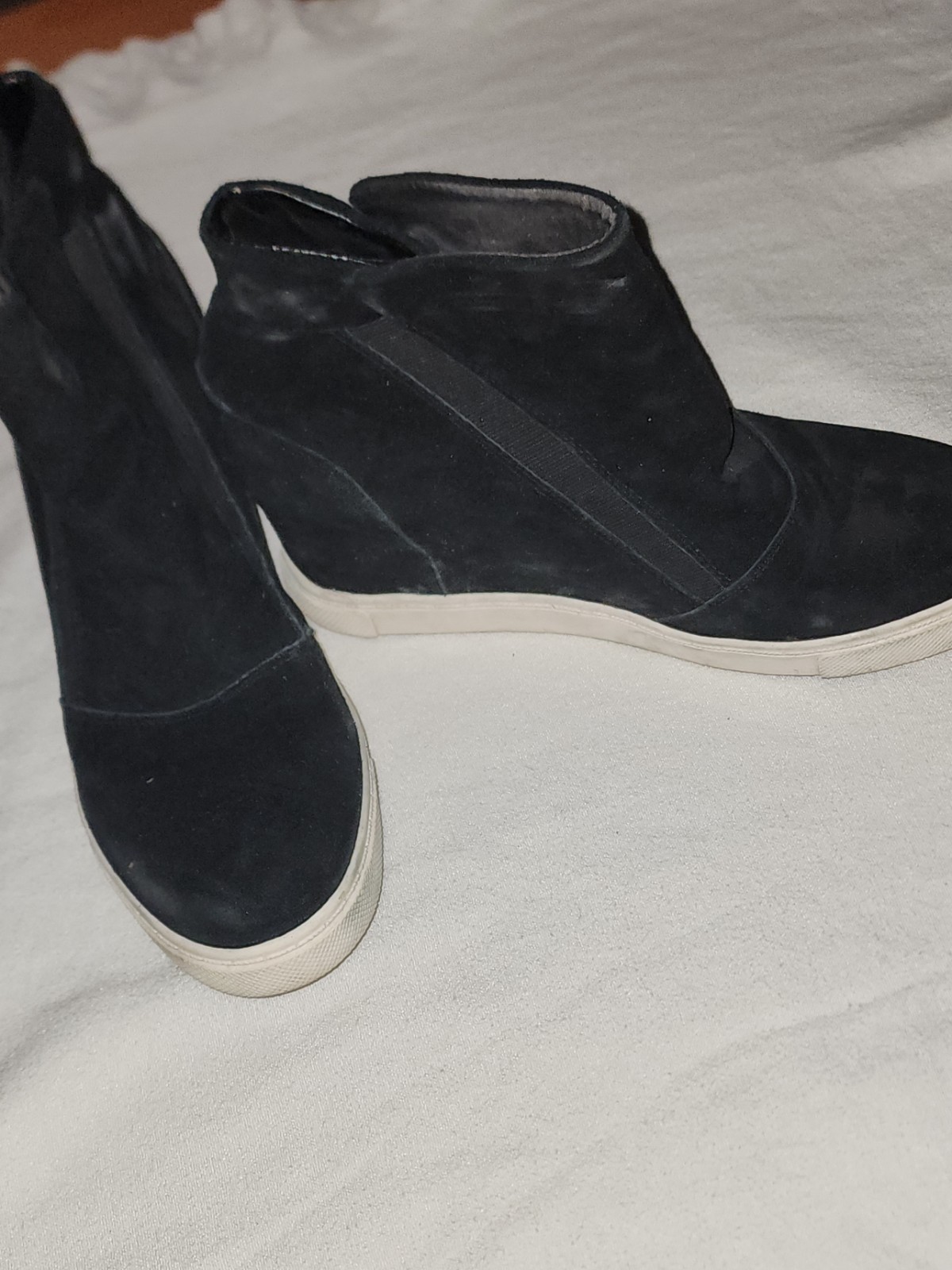 Size 12 Steve Madden Black Wedge Bootie