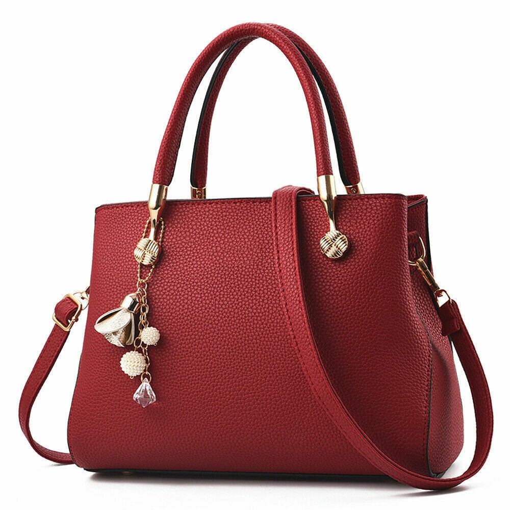 Women Large Leather Handbags Shoulder Bag Tote Purse Messenger Satchel Crossbody