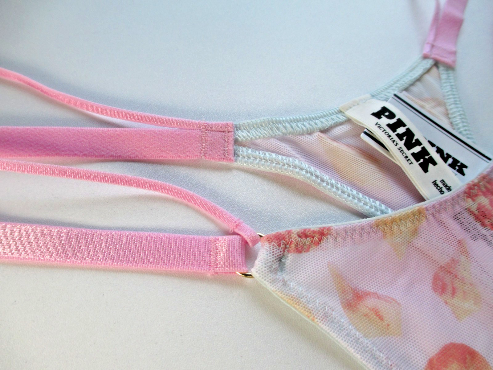 VICTORIA’S SECRET PINK Micro Thong Panty S M L XL Pink NWT Strappy VS Seashells