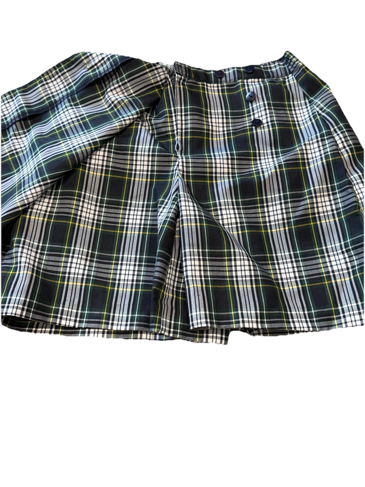 Dennis Uniform Girls 12 1/2 Pleated Plaid School Skirt Made in USA #21680
