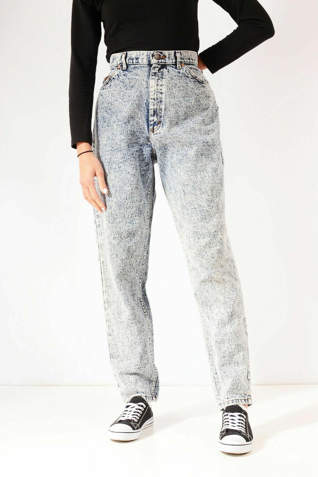 VINTAGE COLOURED LEE HIGH WAISTED WOMENS TAPERED MOM JEANS 26 27 28 29 30 32 34