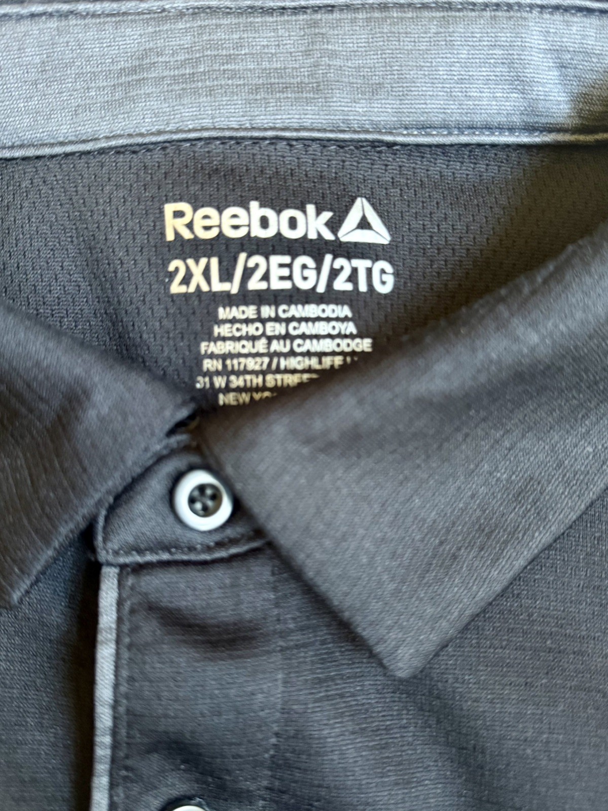 Reebok Performance Men’s Moisture Wicking Golf Polo – Size 2XL – NEW w/o Tags