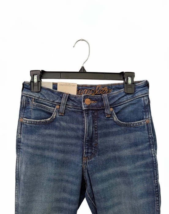 WRANGLER RETRO WOMEN 25×34 BAILEY HIGH RISE FLARE DENIM JEANS BELL BOTTOM NWT