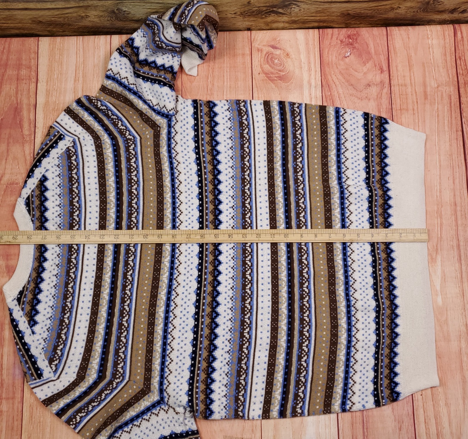 NEW Club Room Pullover Sweater Large Merino Wool Blend Crew Neck Performance