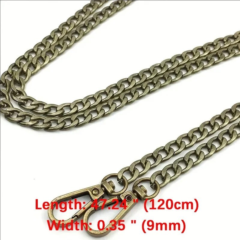 Replacement Purse Chain Strap Handle Shoulder Crossbody Handbag Bag Metal