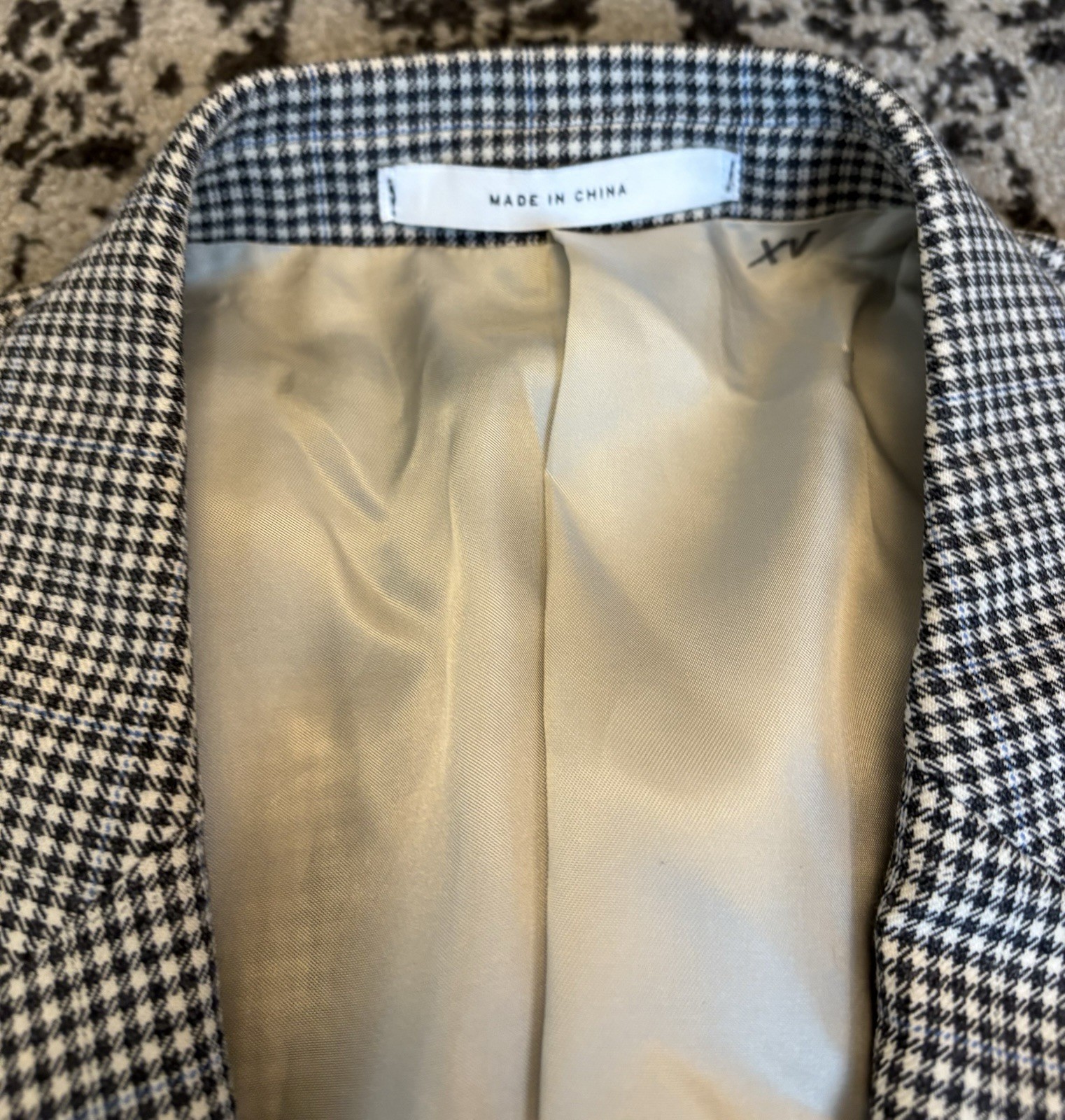 Current John W Nordstrom hounds tooth check sky blue window pane sport coat 44 R