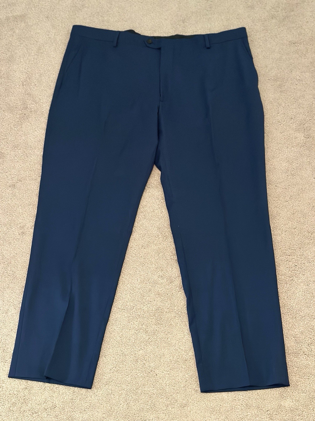 Jos. A. Bank Traveler Tailored Fit Pants Flat Front Navy Men’s Size 42×30 (28.5)
