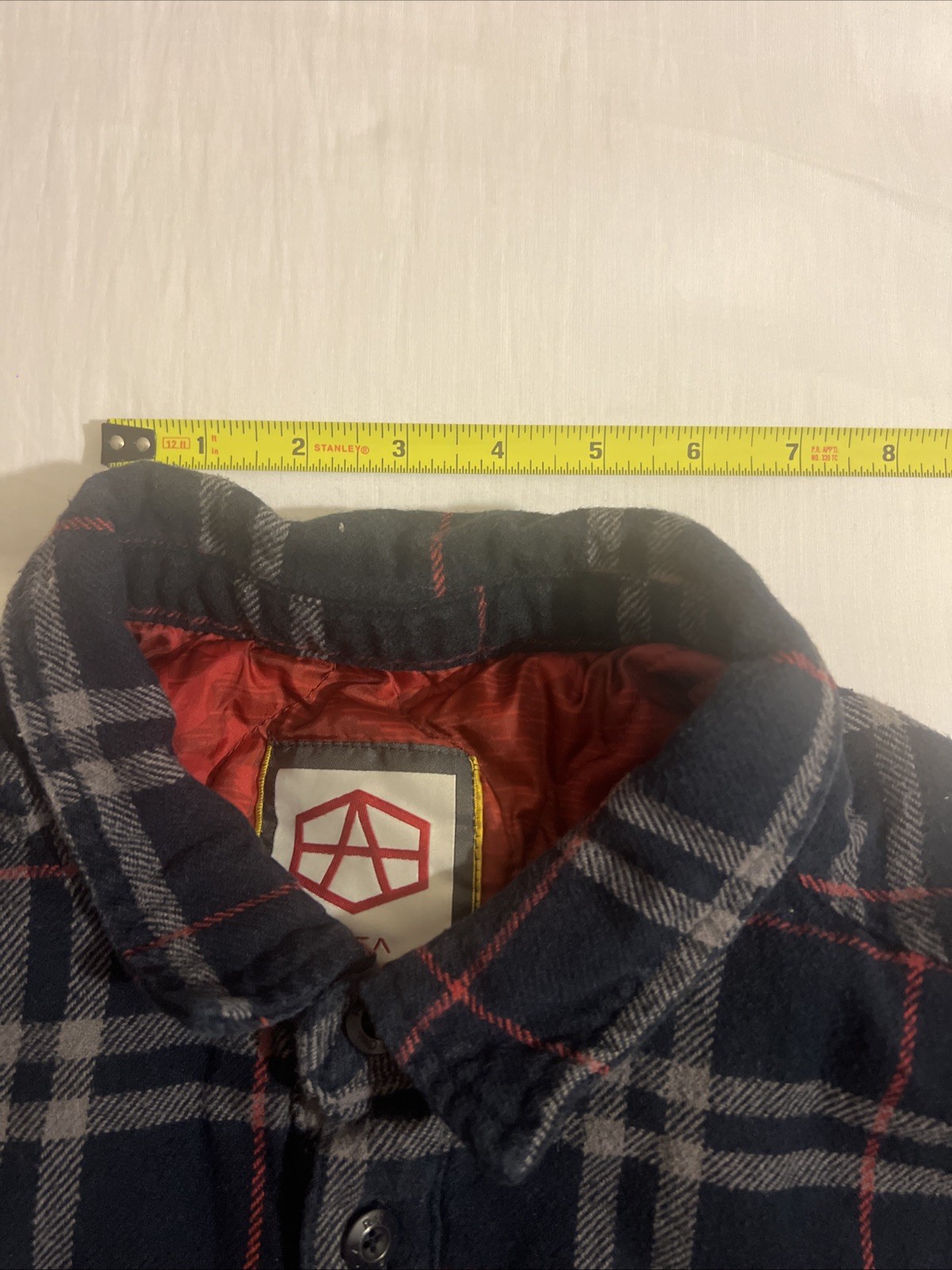 RVCA Andrew Reynolds Collection Blue Plaid Quilted Lined Flannel Shirt Jacket M