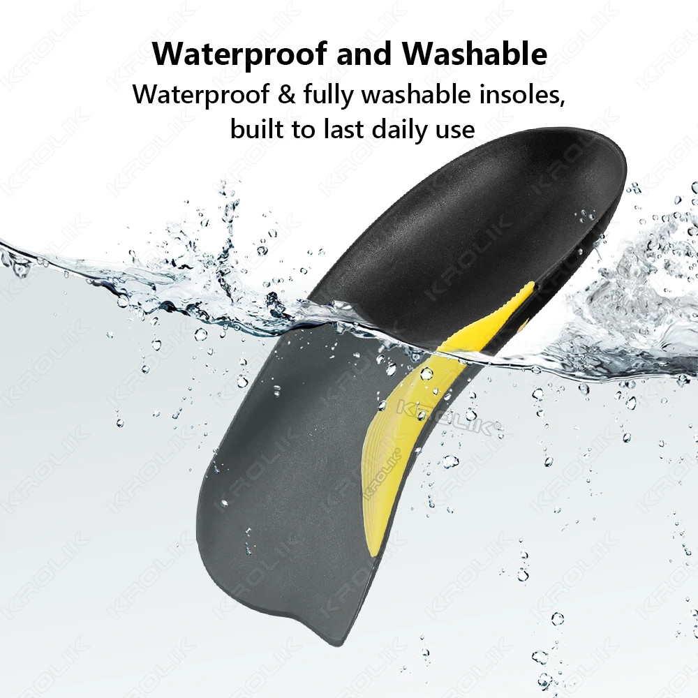 Layered Arch Correction Insoles TPU Material 3 Height Settings Removable Arch Su