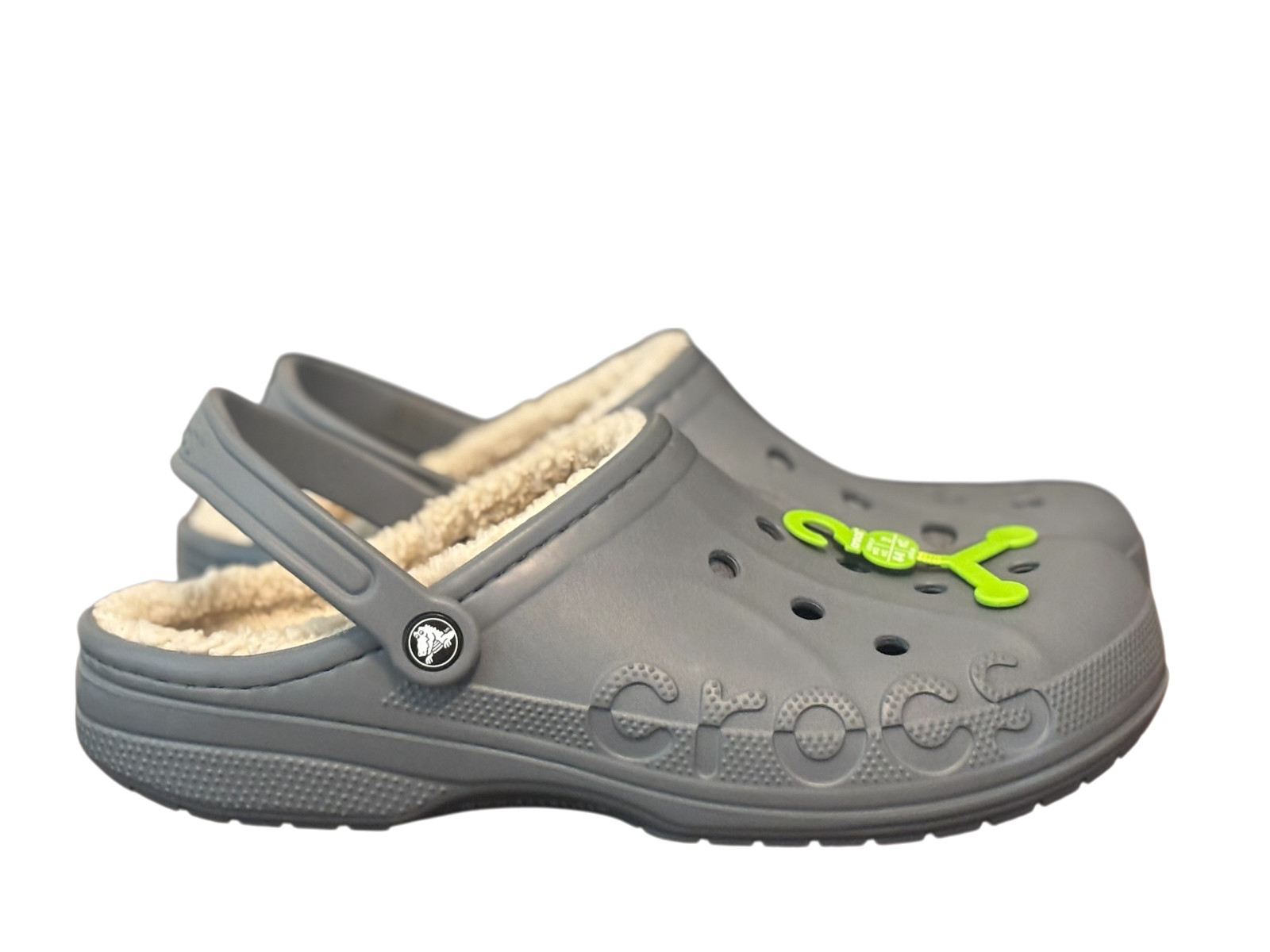 Crocs Adult Baya Lined Grey Clog Men’s Size 13 NWT Q.A.P