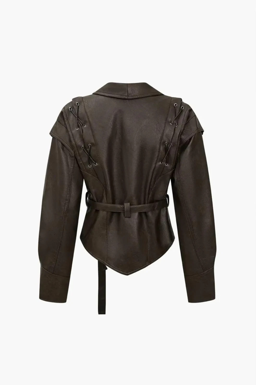 Women’s Latest Design Black Brown Oversized Leather Jacket Coat, Ladies Bomber V