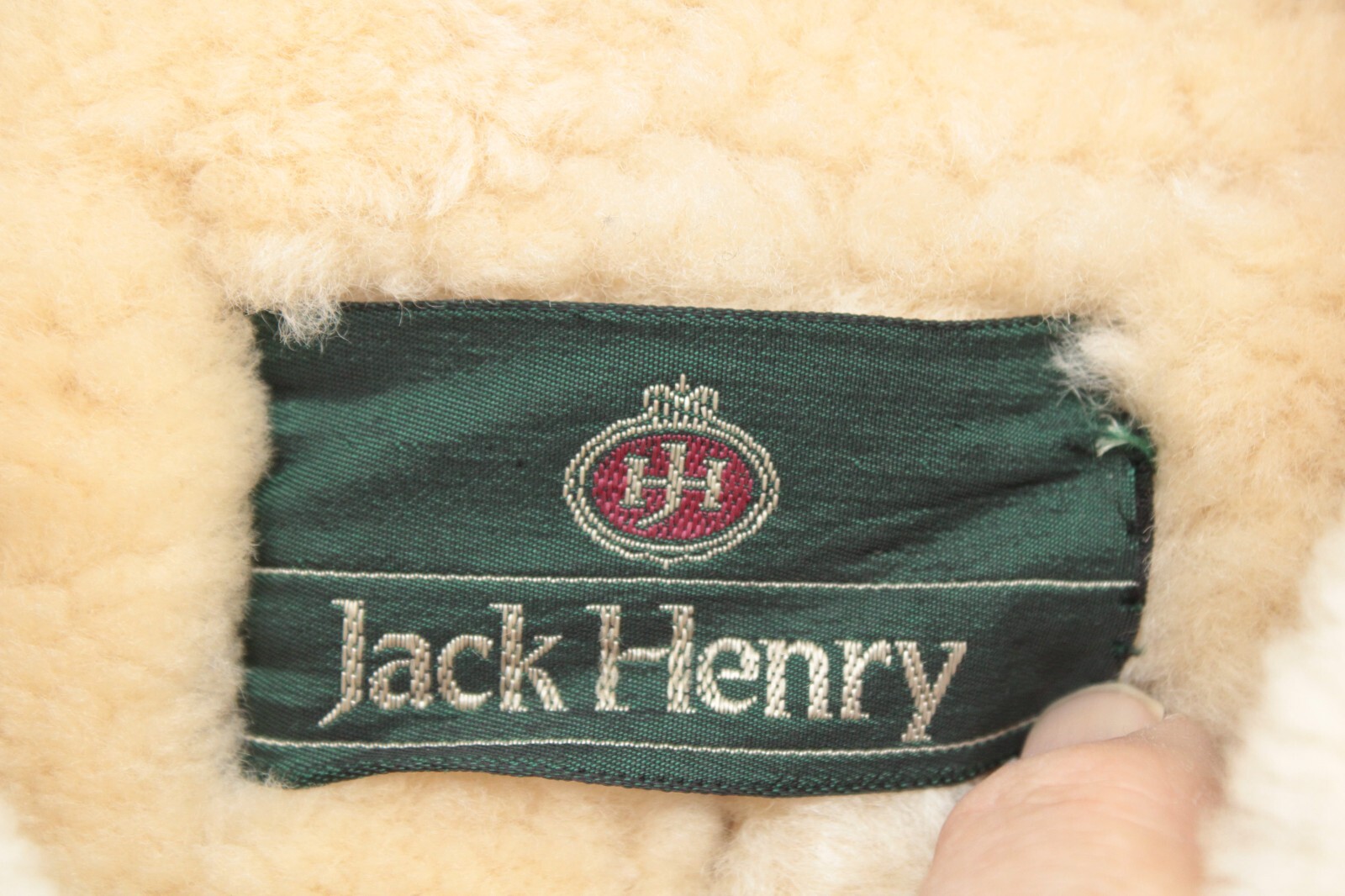 VTG Sheepskin Shearling Suede Coat Jack Henry Yellowstone Cabincore Men L 42 Tan