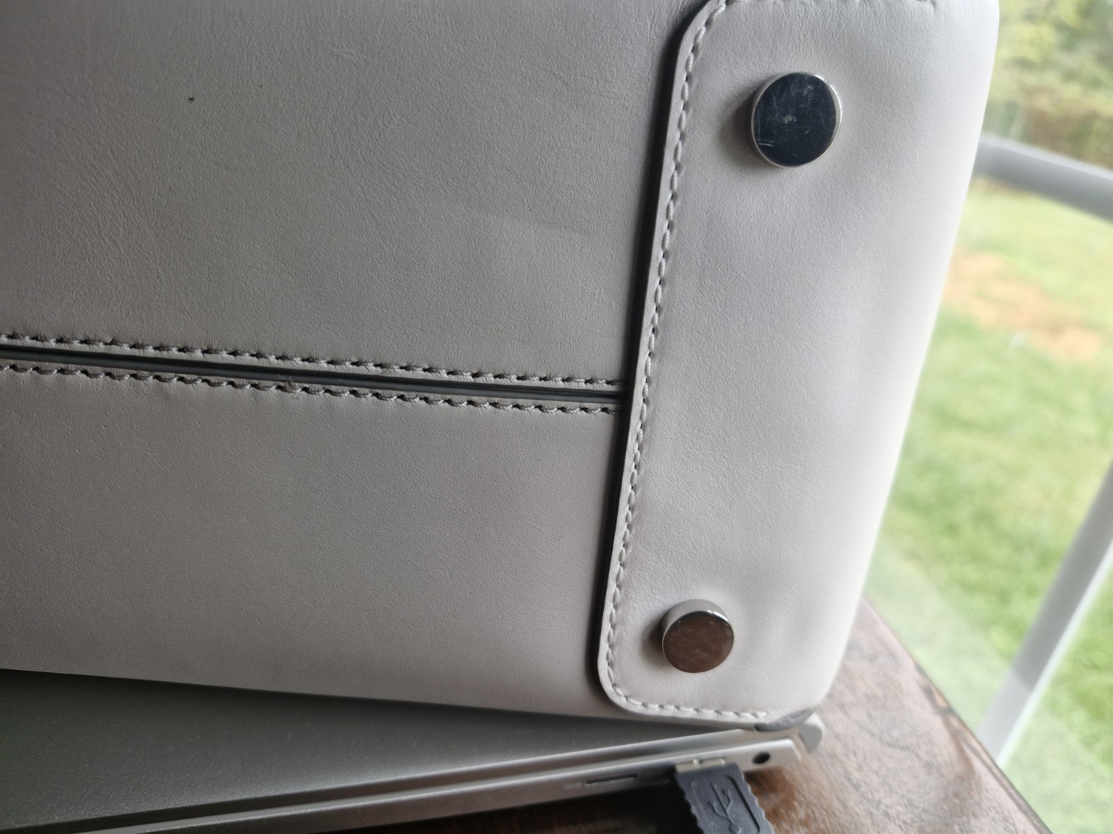 MICHAEL KORS NOLITA MEDIUM SATCHEL ALU/OPT/PGRY LEATHER 30S8SY5S6T