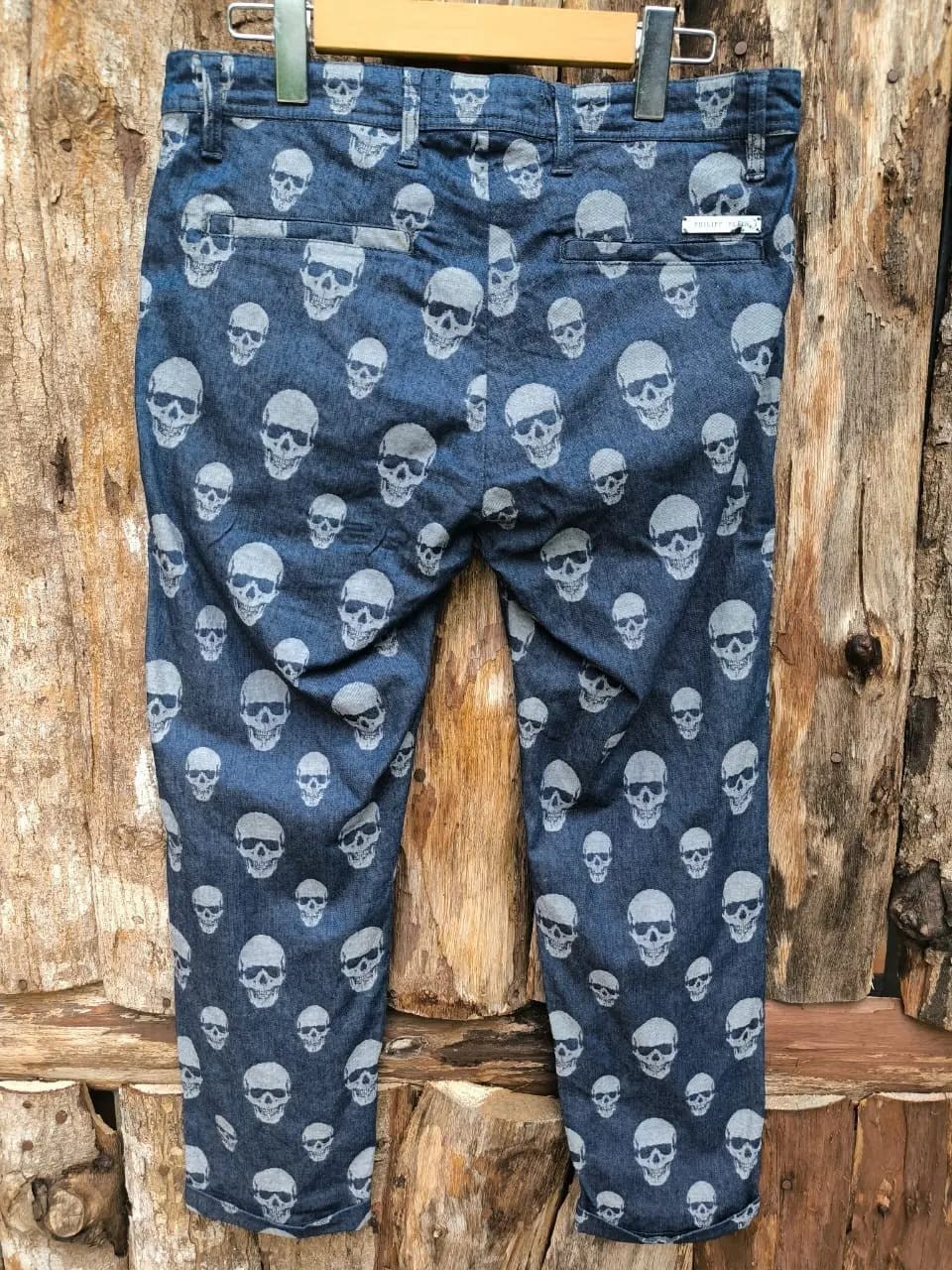 Phillipp plein denim straight skulls retro