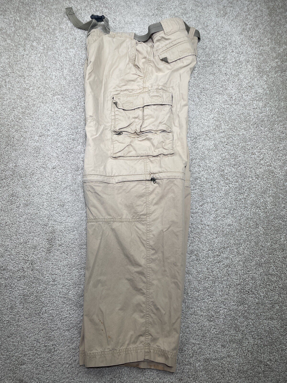 Y2K Abercrombie Fitch Cargo Pants XL 34X29 Paratrooper Baggy Gorpcore Grunge