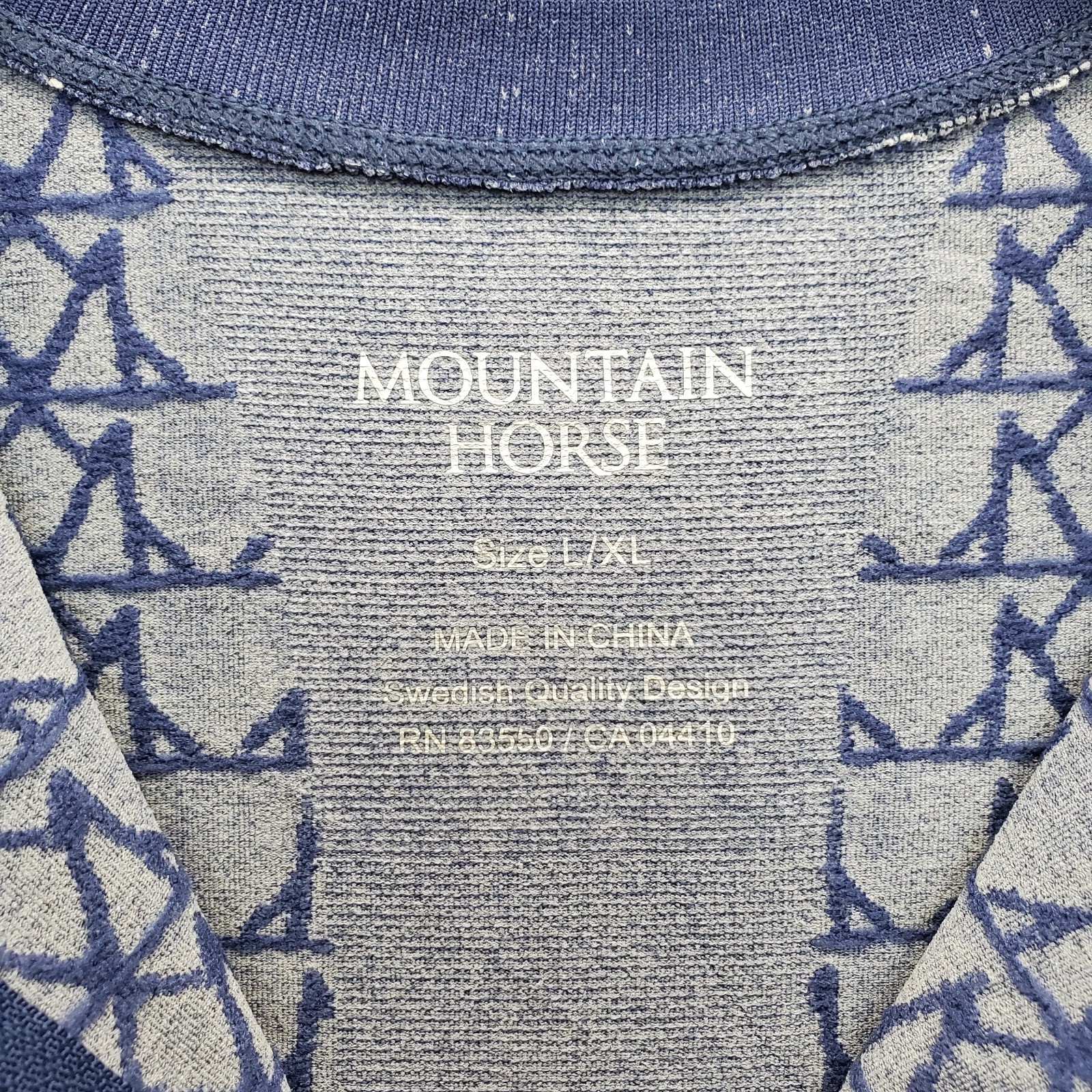 Mountain Horse Equestrian Magic Tec Top Womens L/XL Multicolor Thumb Hole Sleeve