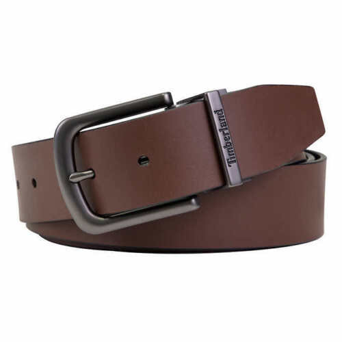 Timberland Mens Reversible Leather Belt Cut-to-fit (BLACK/BROWN, Size 32-48) NIB