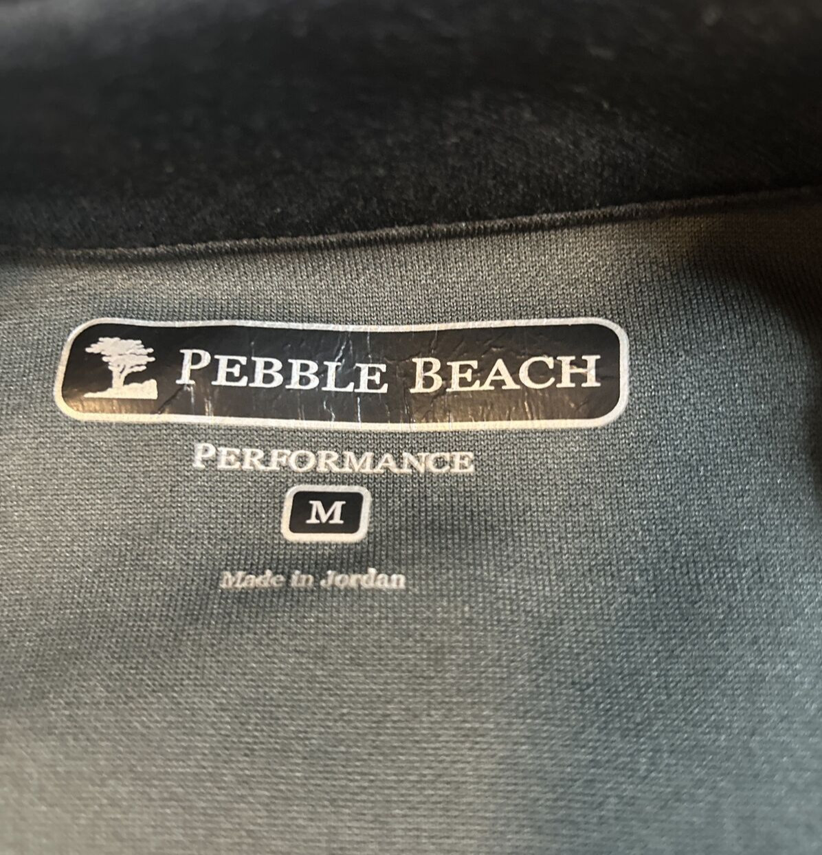 Pebble Beach Performance Jacket Charcoal Gray Orange Accents Medium