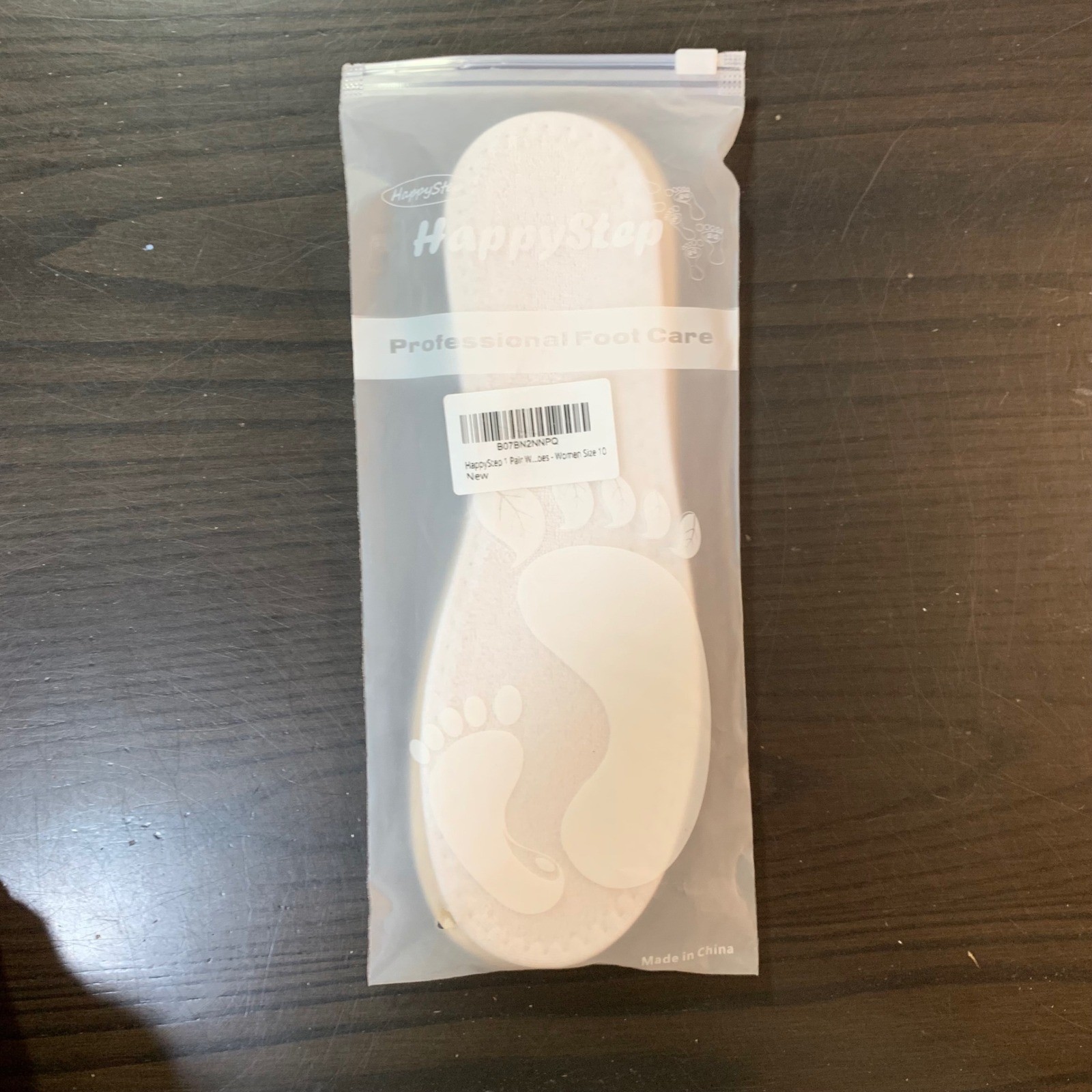 HappyStep Professional Foot Care Shoe Insoles Women Size 10 White B07BN2NNPQ New