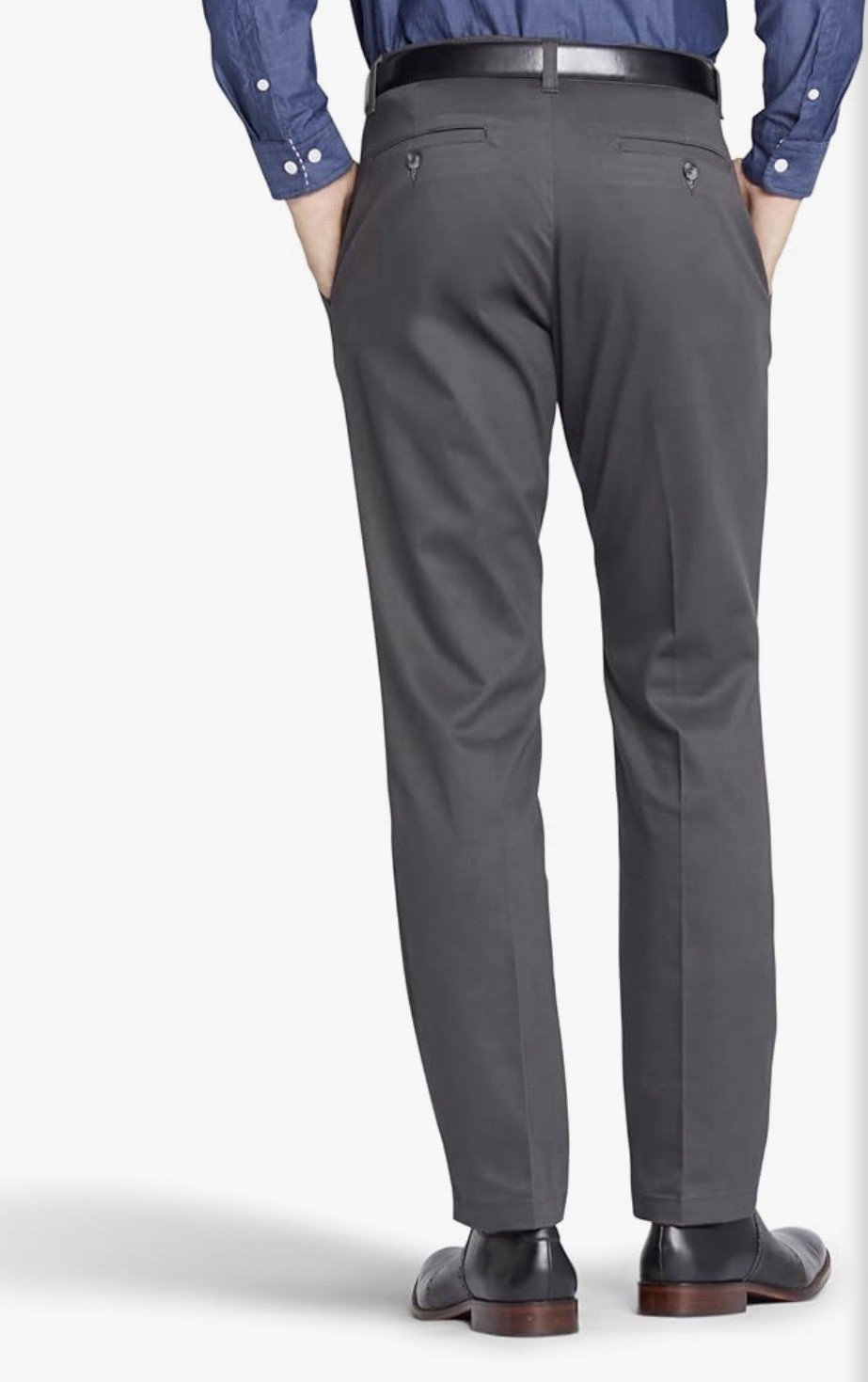 NWT Lee 32X30 Relaxed Fit Flat Front No Iron Charcoal Gray Total Freedom Pants