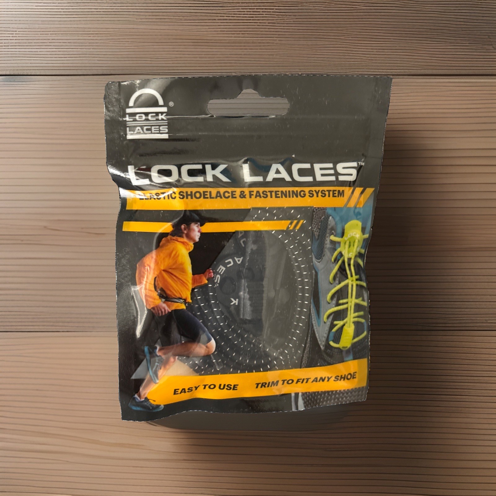 Sealed Lock Laces Elastic No Tie Shoelaces One Size Fits All Lot Of 2 Black