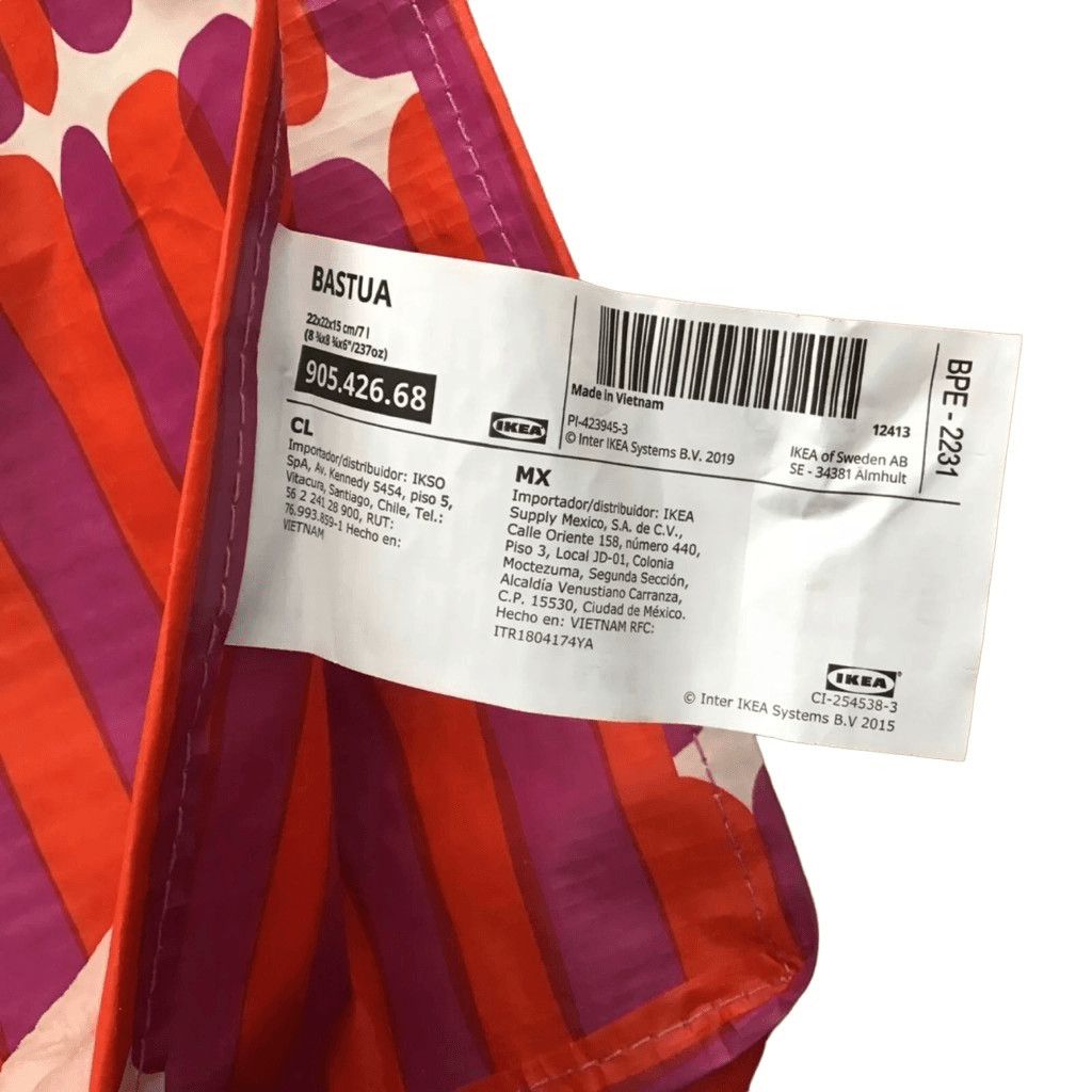 IKEA x Marimekko BASTUA Tote Small Bag Purse w/ Zipper 8.75” X 8.75” X 6”