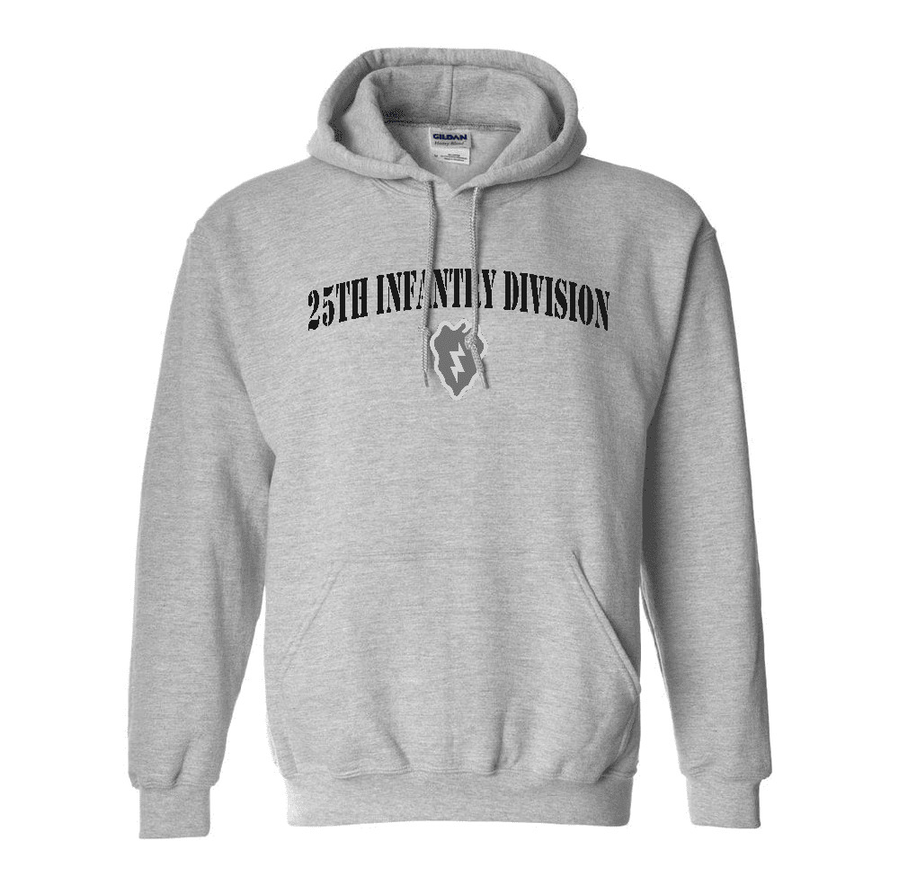 US Army 25th Infantry Division Subdued Hooded Sweatshirt Officially Licensed