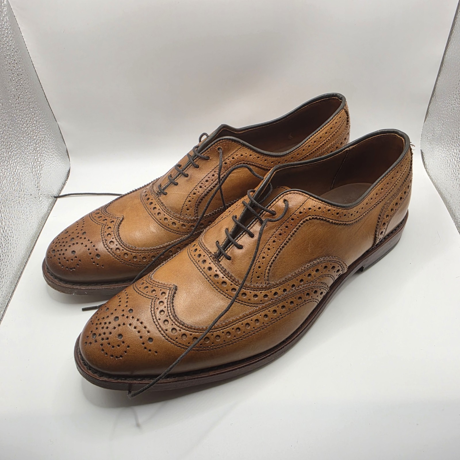 ALLEN EDMONDS McAllister Bench Welt 6235 Wingtip Brogue Brown Men Sz D 10