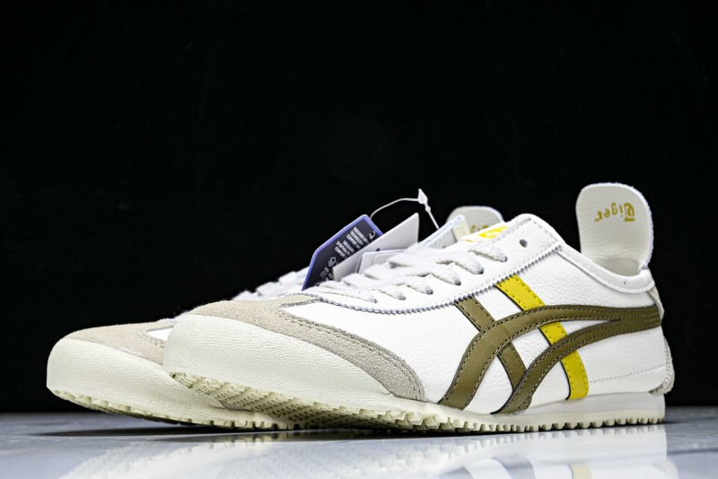 Onits*ka Tiger Mexico 66 Cream Rover 1183A201-124 Unisex Size 4-11