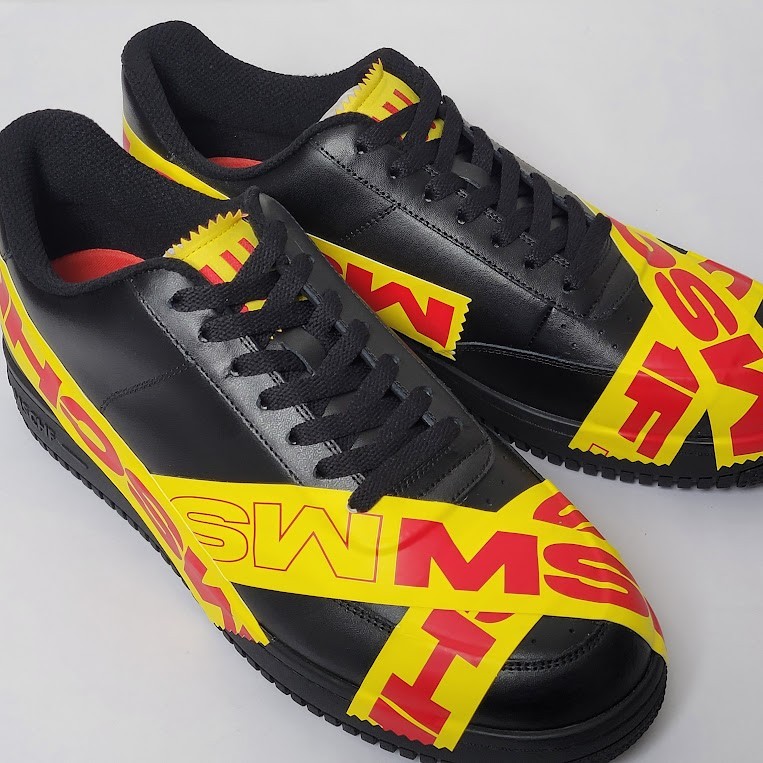 MSCHF TAP3 Black Sneakers Men’s Size 9 Low Top Leather Lace Up Shoes. Rare & NWB