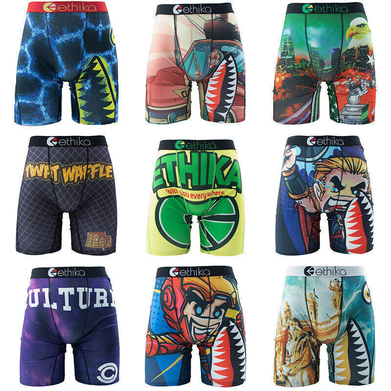 3Pack 5Pack 6Pack 9Pack Ethika Men’s The Staple Boxer Briefs (Random color)
